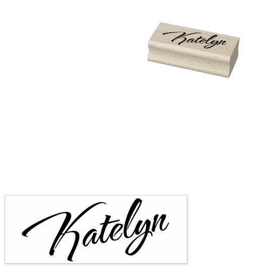 Tampons Encreurs Katelyn nom cursive écriture décorative (Tamponné)