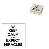 Tampons Encreurs Keep Calm and Expect Miracles rubber stamp (Tamponné)