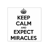 Tampons Encreurs Keep Calm and Expect Miracles rubber stamp (Impression)