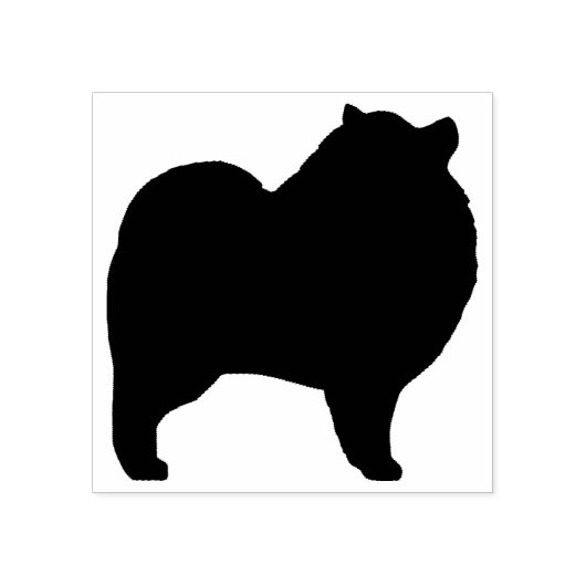 Tampons Encreurs Keeshond Chien race Silhouette (Impression)