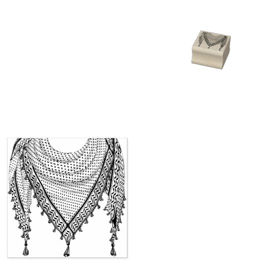 Tampons Encreurs Keffiyeh Écharpe palestinienne tissu traditionnel (Tamponné)