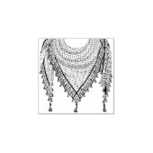 Tampons Encreurs Keffiyeh Écharpe palestinienne tissu traditionnel (Impression)