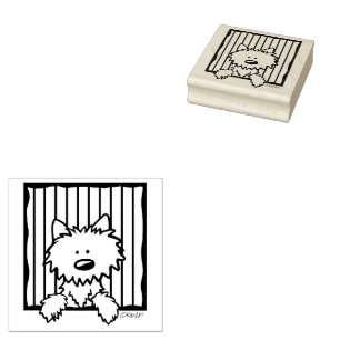 Tampons Encreurs ©️ Kim Niles KiniArt Westie Timbre en caoutchouc