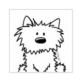 Tampons Encreurs ©️ Kim Niles KiniArt Westie Timbre en caoutchouc (Impression)