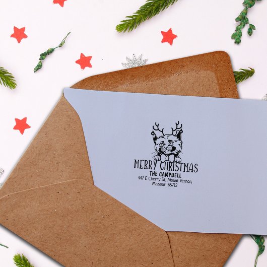 Tampons Encreurs Kinkalow Chat Retour Adresse Noël