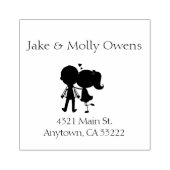 Tampons Encreurs Kisser Couple Silhouette Personnalisé (Impression)