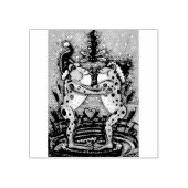 TAMPONS ENCREURS KISSING FROGS, CHRISTMAS MISTLETOE CAOUTCHOUC (Impression)