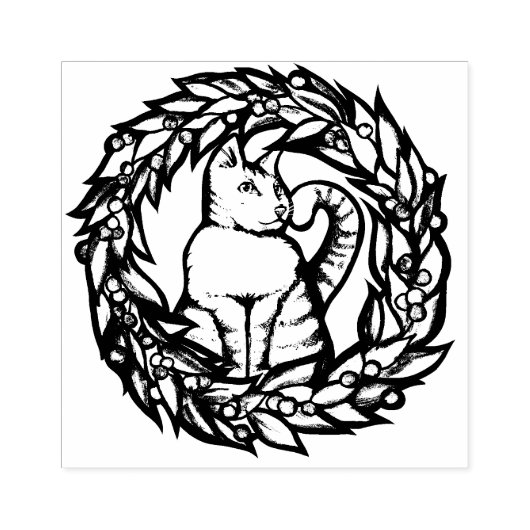 Tampons Encreurs Kitty Chat Noël (Impression)