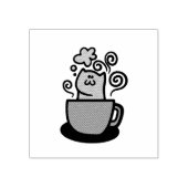Tampons Encreurs Kitty dans une tasse de café (Impression)
