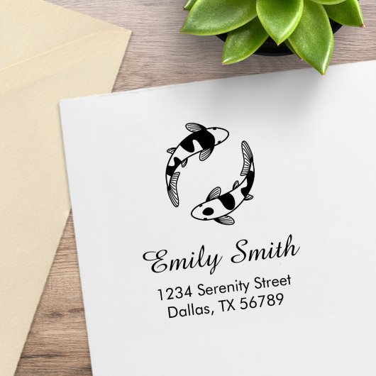 Tampons Encreurs Koi Fish Adresse