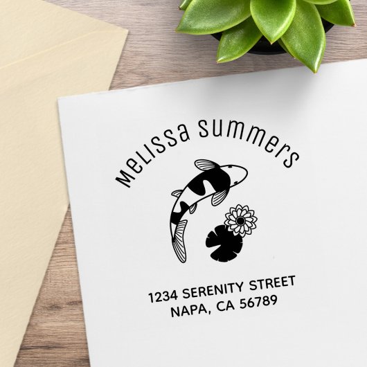 Tampons Encreurs Koi Fish Lily Arch Address