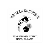 Tampons Encreurs Koi Fish Lily Arch Address (Impression)