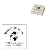 Tampons Encreurs Koi Fish Lily Arch Adresse (Tamponné)