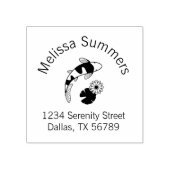 Tampons Encreurs Koi Fish Lily Arch Adresse (Impression)