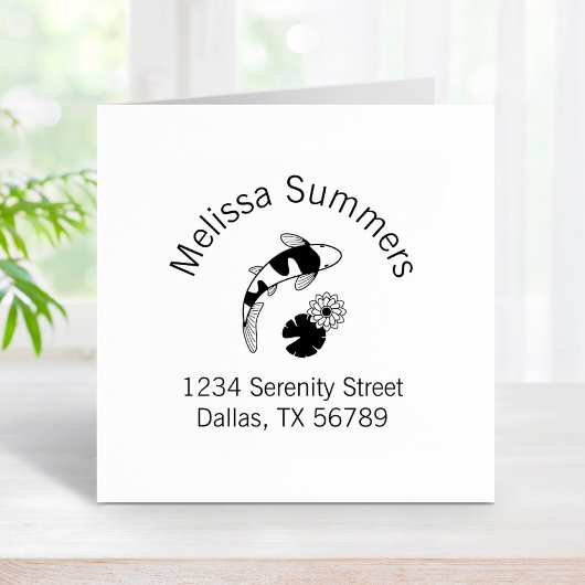 Tampons Encreurs Koi Fish Lily Arch Adresse