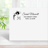 Tampons Encreurs Koi Fish Monogramme Adresse de retour initiale