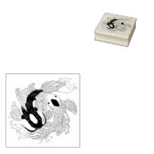 Tampons Encreurs Koi Fish Yin Yang (Tamponné)