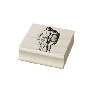 Tampons Encreurs La Bible Art Religieux Adam et Eve Illustration