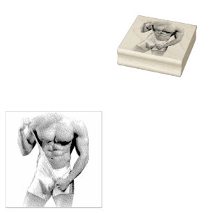 Tampons Encreurs La bosse musculaire de l'homme musclé de SlipperyJ