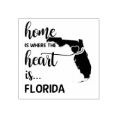 Tampons Encreurs La maison de Floride est le coeur (Impression)