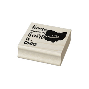 Tampons Encreurs La maison de l'Ohio est le coeur