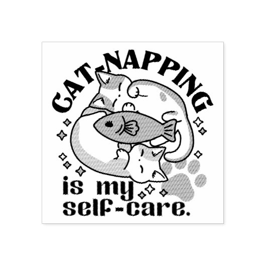Tampons Encreurs La Nappage De Chats Est Mon Soin Personnel : Chats (Impression)