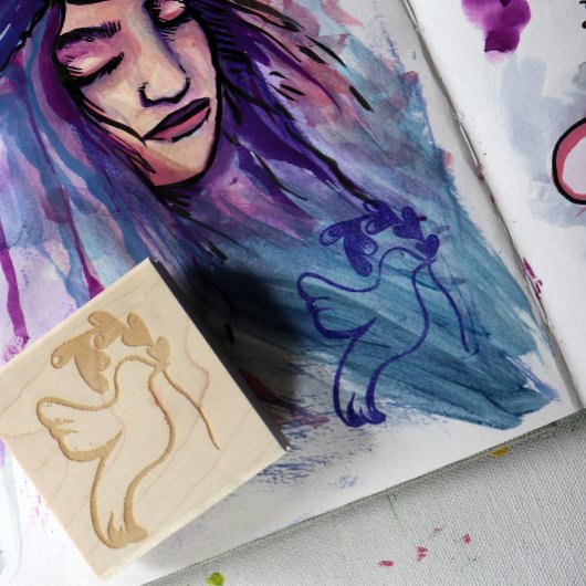 Tampons Encreurs La Paix sur Terre La colombe de l'espoir