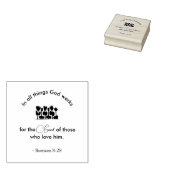 Tampons Encreurs La Promesse de Dieu Tulipes Design Écriture Romain (Tamponné)