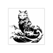 Tampons Encreurs La Vague De Chat Au Large De Kanagawa (Impression)
