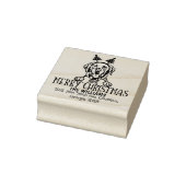 Tampons Encreurs Labrador Chien Joyeux Noël Adresse de retour (Tampon)