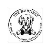 Tampons Encreurs Labrador Dog Family Return Adresse (Impression)