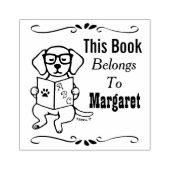 Tampons Encreurs Labrador Puppy Appartient à, Bibliothèque, Nom du (Impression)