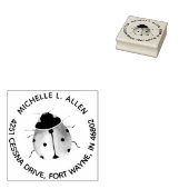 Tampons Encreurs Ladybug Round Return Adresse Timbre en caoutchouc  (Tamponné)