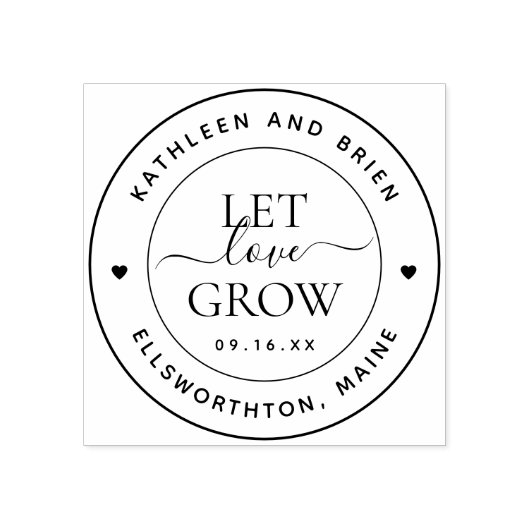 Tampons Encreurs Laisser l'amour augmenter le script (Impression)