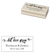 Tampons Encreurs Laisser l'amour grandir Mariage de script de bross (Tamponné)