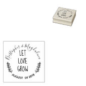 Tampons Encreurs Laisser l'amour grandir Timbre en caoutchouc rusti (Tamponné)