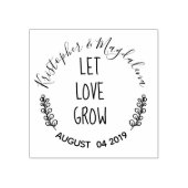 Tampons Encreurs Laisser l'amour grandir Timbre en caoutchouc rusti (Impression)