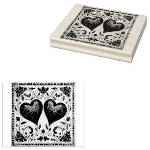 Tampons Encreurs L'Amour Artiste : Coeurs de Saint-Valentin Gouache