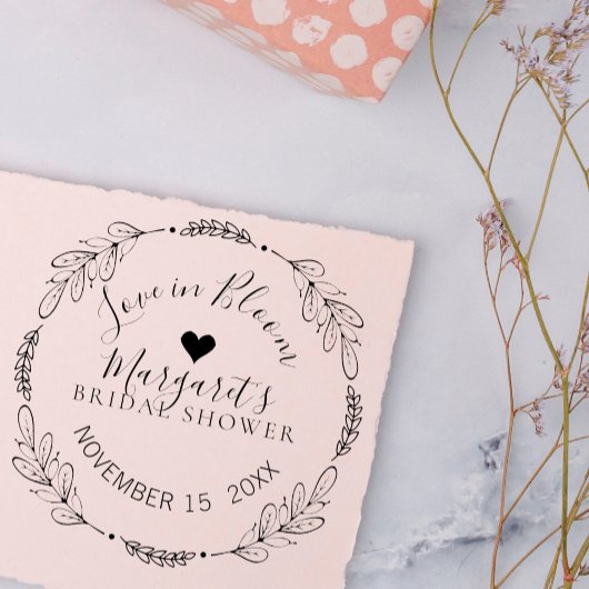 Tampons Encreurs L'amour de la gerbe botanique dans la Fête des mar