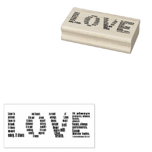 Tampons Encreurs L'amour est... 1 Corinthiens 13:4-8 Verset bibliqu