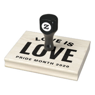 Tampons Encreurs L'amour est amour Gay pride Personnalisé