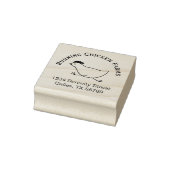 Tampons Encreurs Lancer le poulet commercial Logo Adresse Oeuf Cart (Tampon)