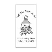 Tampons Encreurs Lanterne de jardin Fleurs Arche Adresse 5 (Impression)