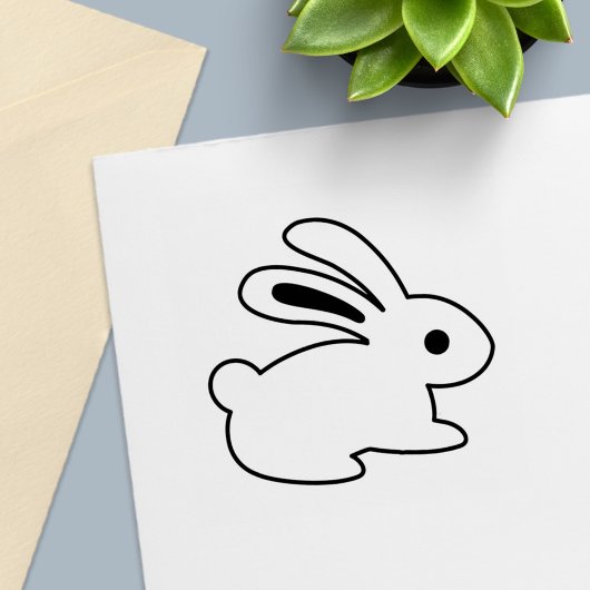 Tampons Encreurs Lapin assis Couleur moi