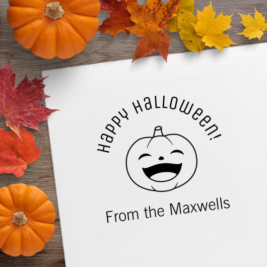 Tampons Encreurs Laughing Halloween Pumpkin Arch Message