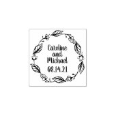 Tampons Encreurs Laurels rustiques et couronne de pays Rose | MARIA (Impression)