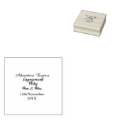 Tampons Encreurs l'aventure commence nom de la fête de fiançailles  (Tamponné)