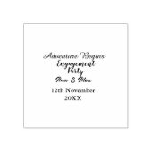 Tampons Encreurs l'aventure commence nom de la fête de fiançailles  (Impression)