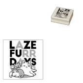 Tampons Encreurs Laze Furr Days - Cute Lazy Cats Design (Tamponné)
