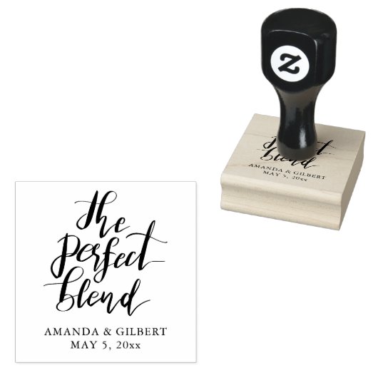 Tampons Encreurs Le Mélange Parfait Mélange manuscrit Script Mariag (Tamponné)